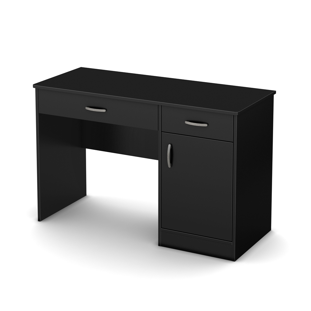 South Shore Axess Small Desk, Pure Black. Picture 1
