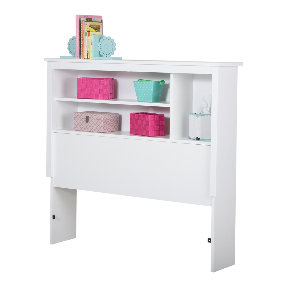 South Shore Vito Twin Bookcase Headboard (39"), Pure White. Picture 6