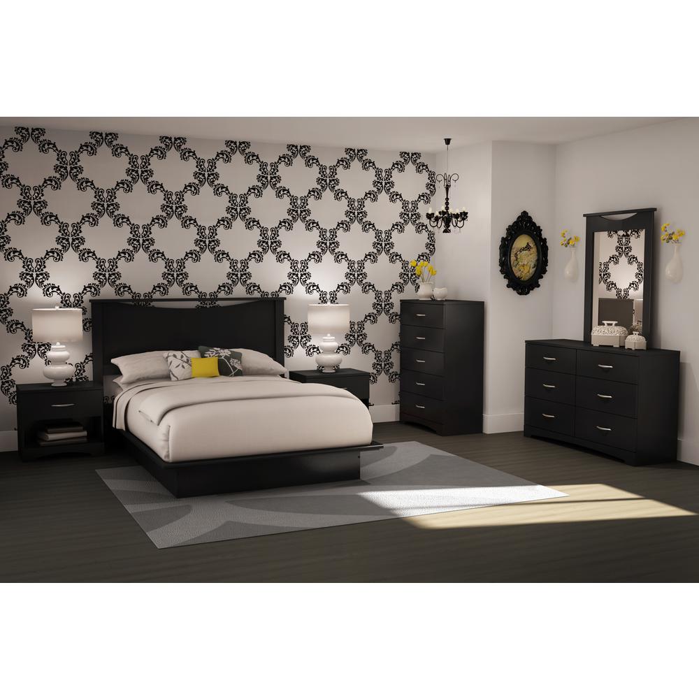 Step One Platform Bed, Pure Black. Picture 3