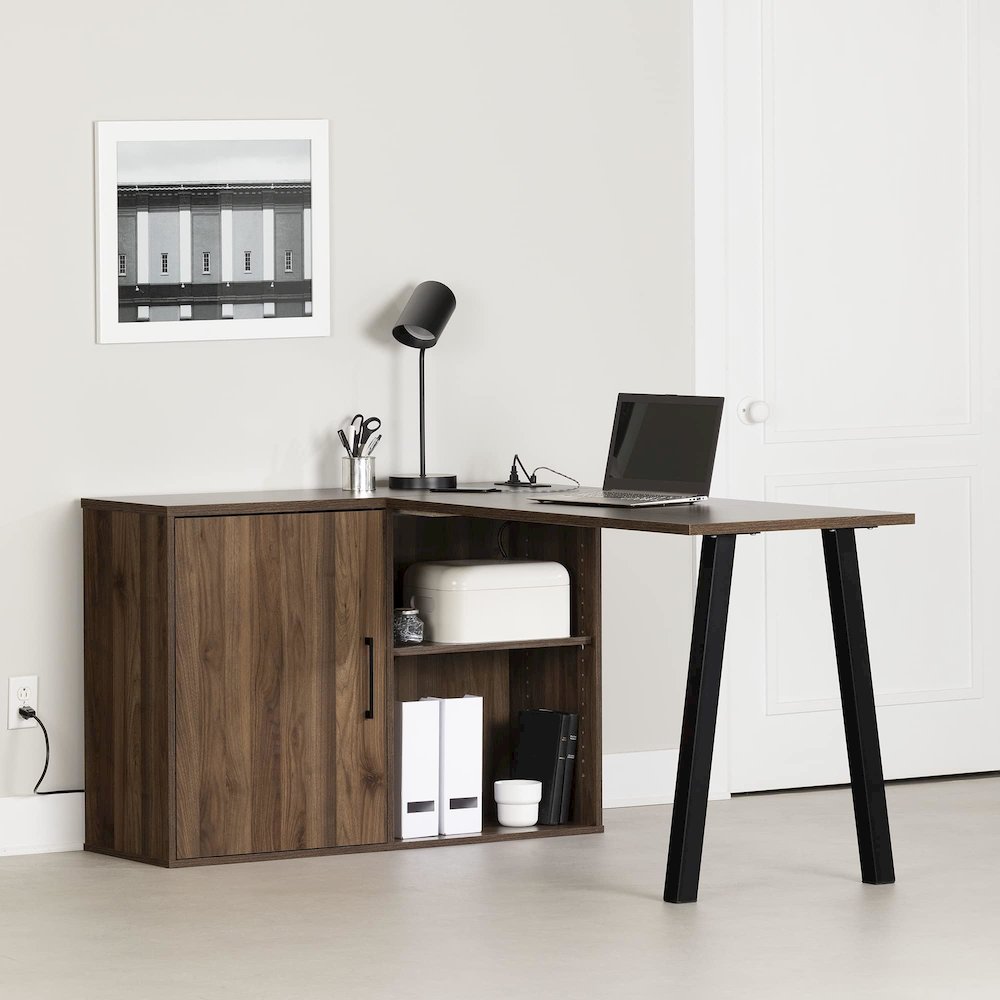 Zolten Desk Natural Walnut. Picture 2