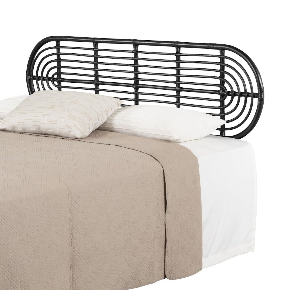 Hoya Wall-Mounted Headboard Retro, Black. Picture 2