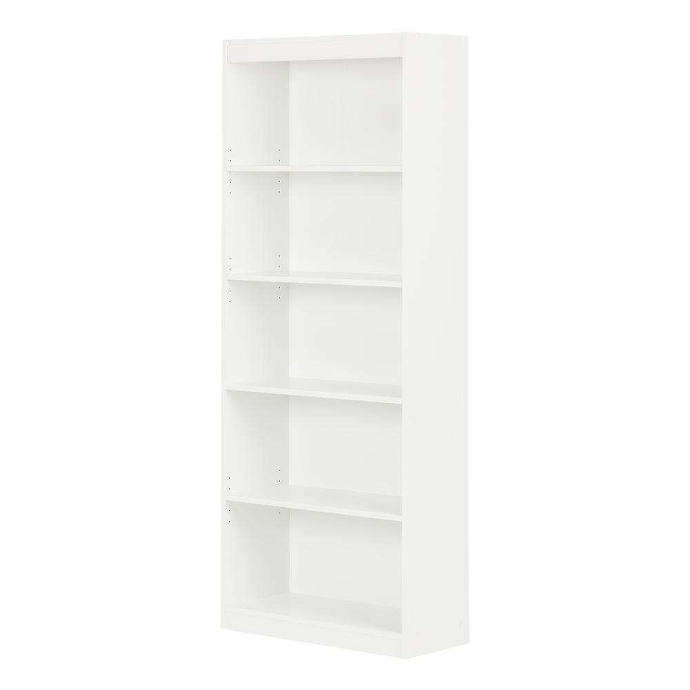 Axess 5-Shelf Bookcase, Pure White. Picture 1
