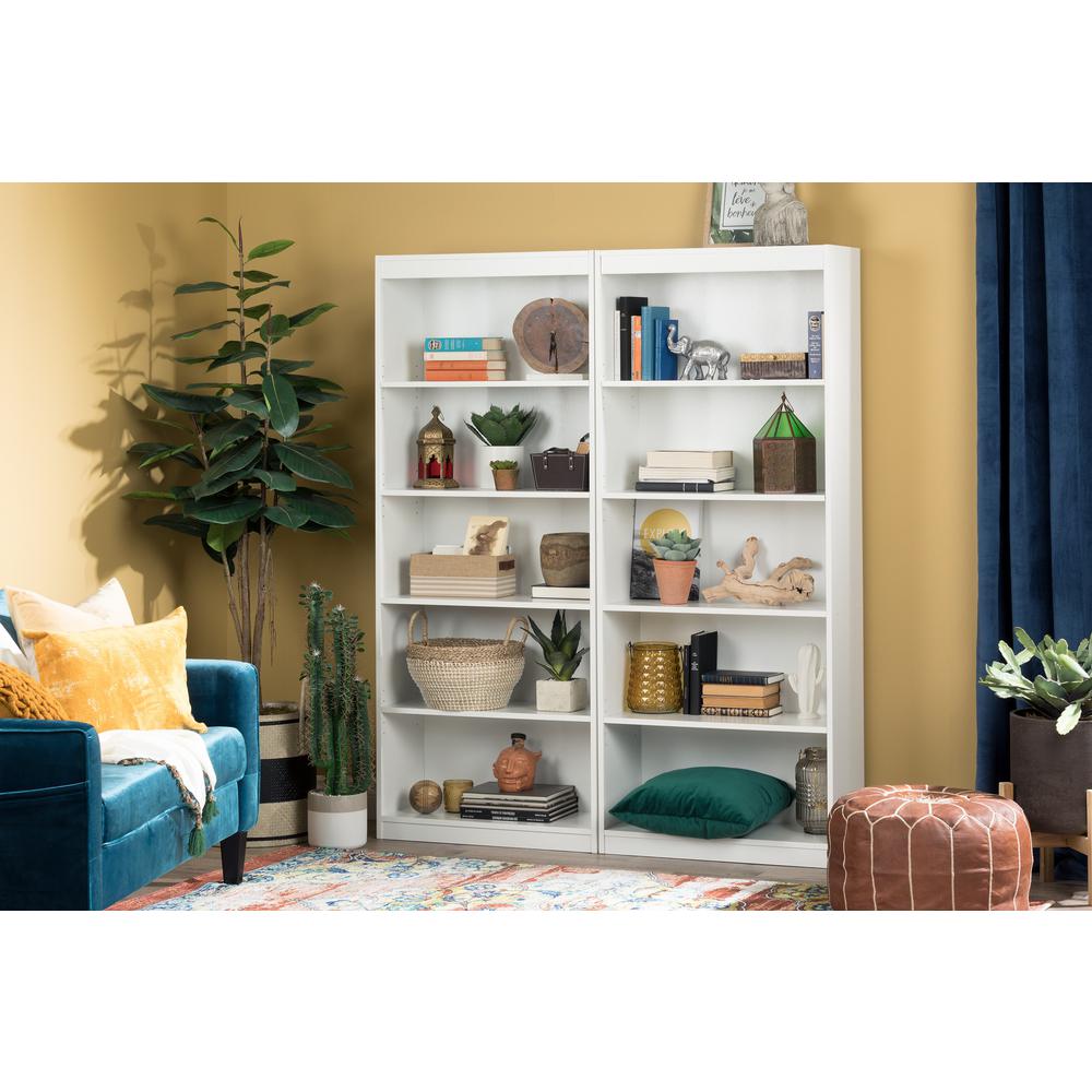 Axess 5-Shelf Bookcase, Pure White. Picture 5