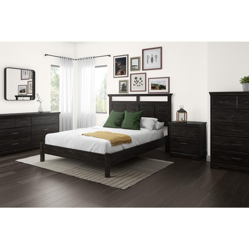 Versa 6-Drawer Double Dresser, Rubbed Black. Picture 2