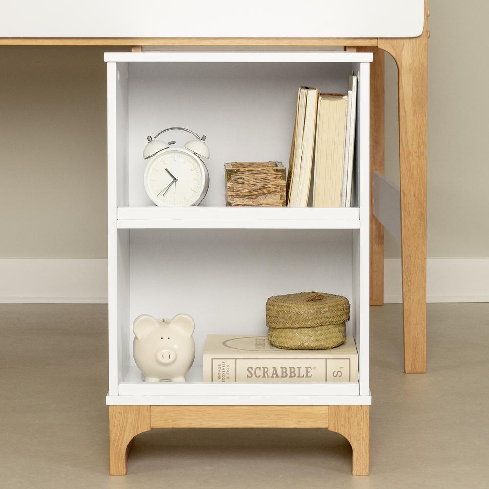 Bebble Loft Bed with Desk, White and Natural. Picture 5
