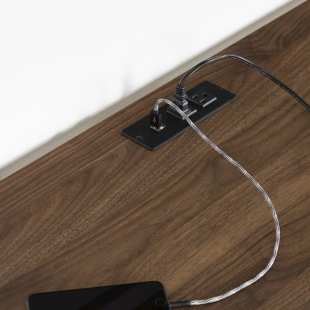 Zolten Desk Natural Walnut. Picture 5