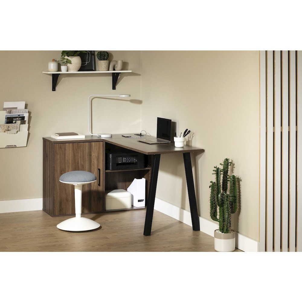 Zolten Desk Natural Walnut. Picture 4