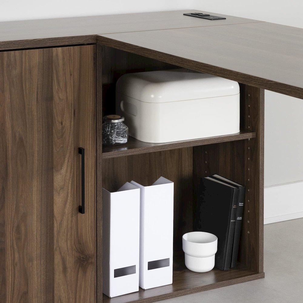 Zolten Desk Natural Walnut. Picture 7