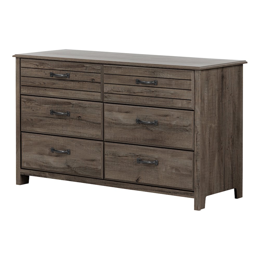 Ulysses 6-Drawer Double Dresser, Fall Oak. Picture 1