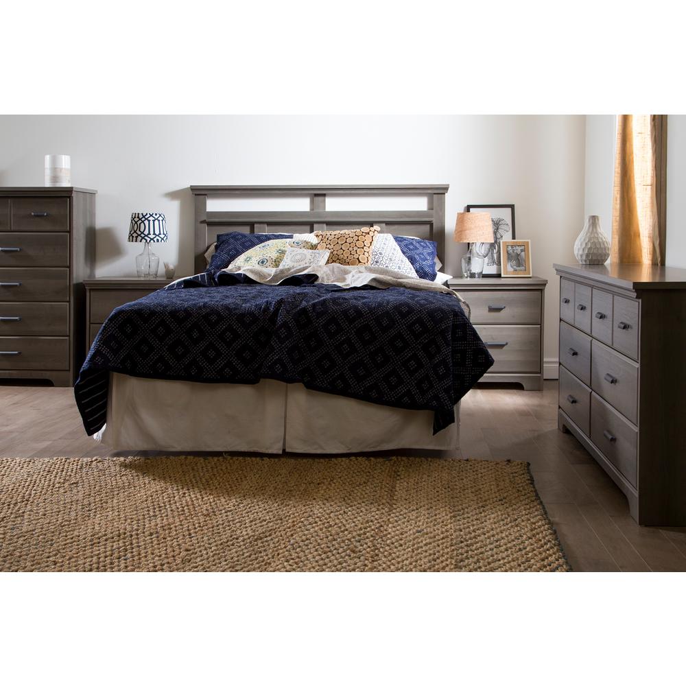 South Shore Versa 6-Drawer Double Dresser, Gray Maple. Picture 3