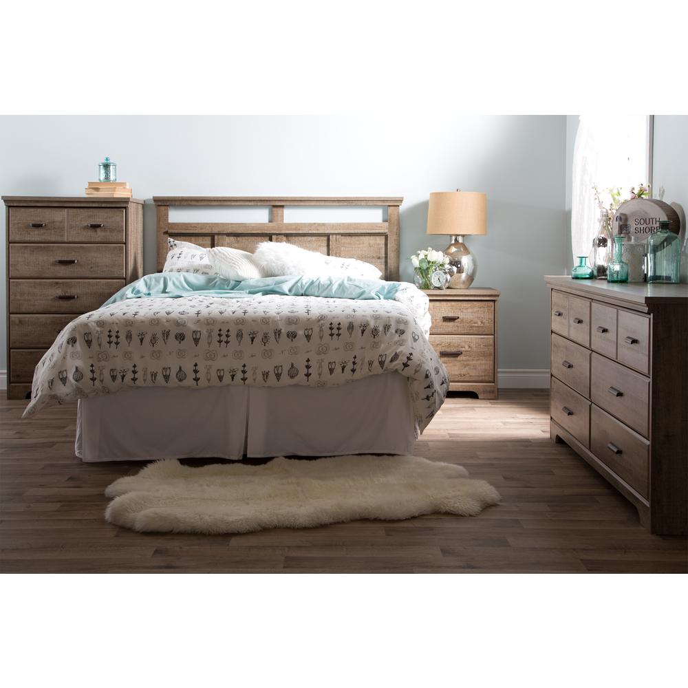 South Shore Versa 6-Drawer Double Dresser, Weathered Oak. Picture 3