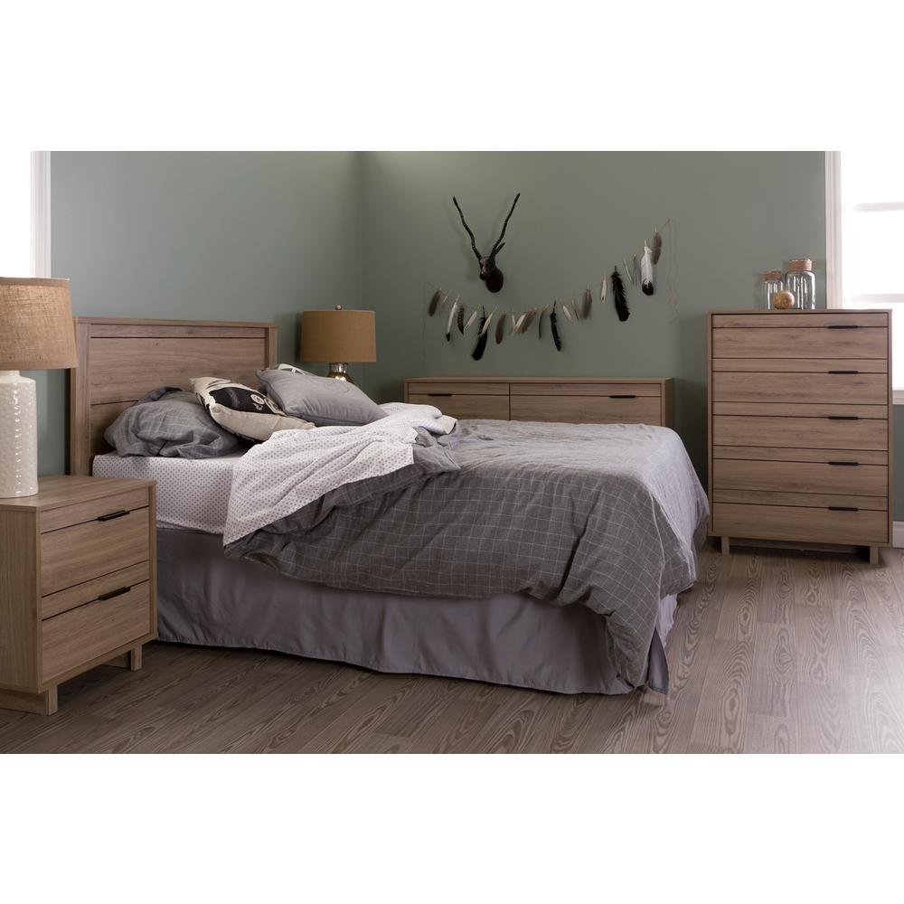 South Shore Fynn 6-Drawer Double Dresser, Rustic Oak. Picture 3