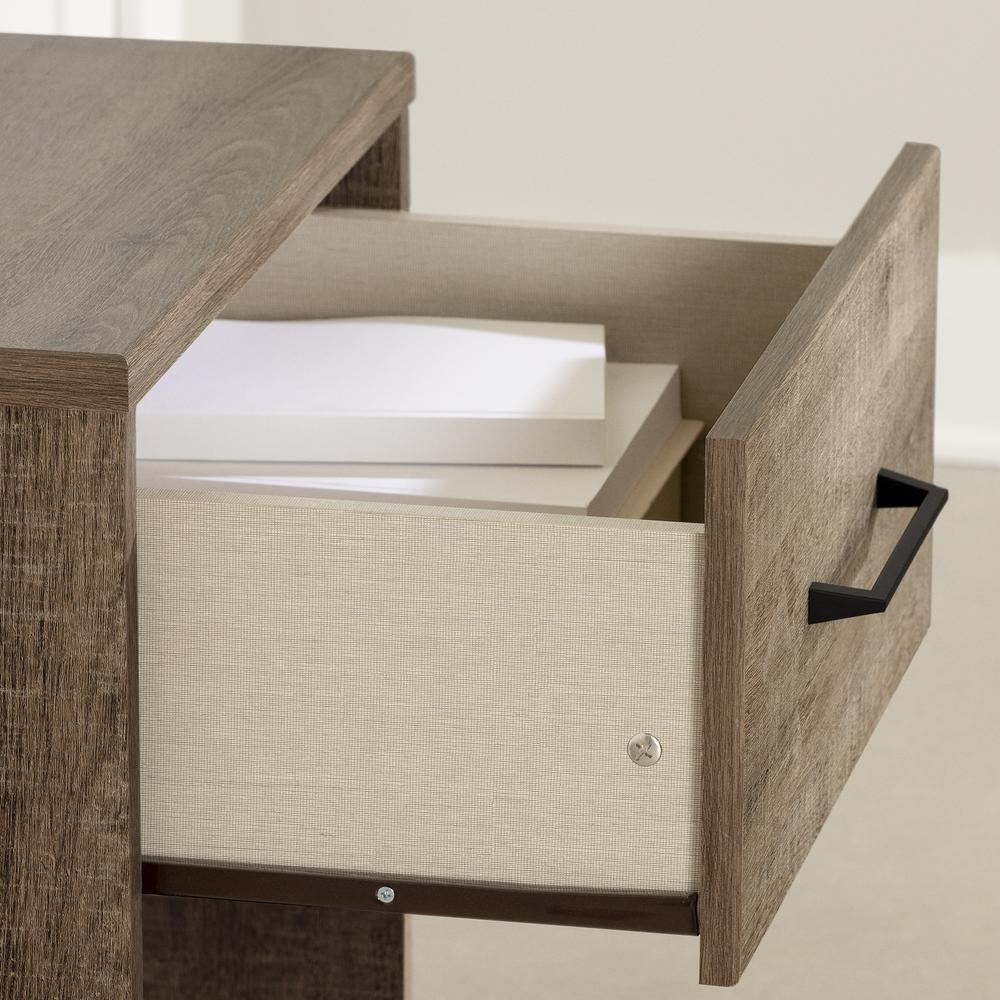 Arlen 1-Drawer Nightstand, Weathered Oak. Picture 3