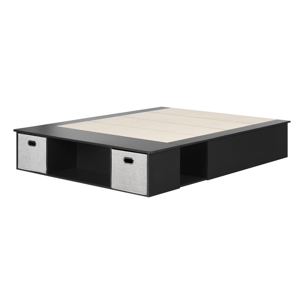Vito Storage Bed, Pure Black. Picture 1