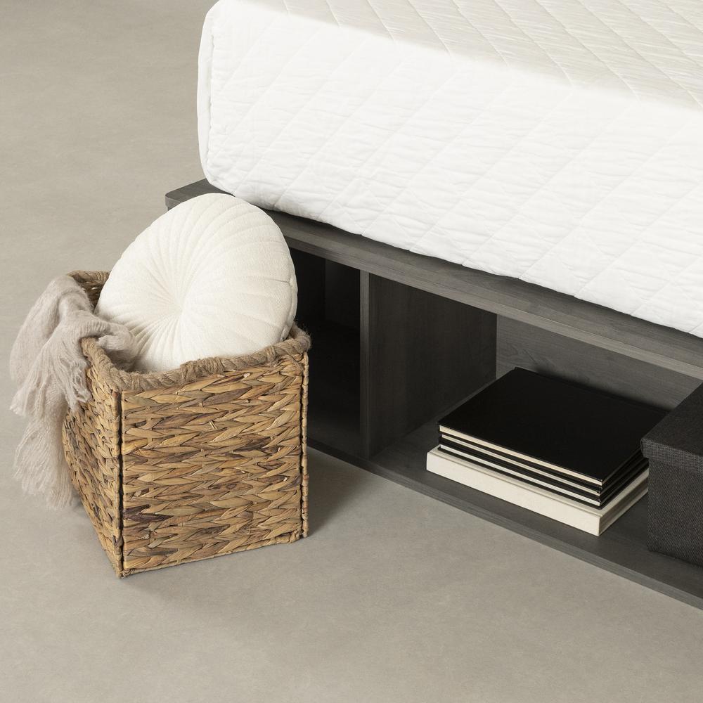 Prairie Storage Bed with Baskets, Gray Maple. Picture 3