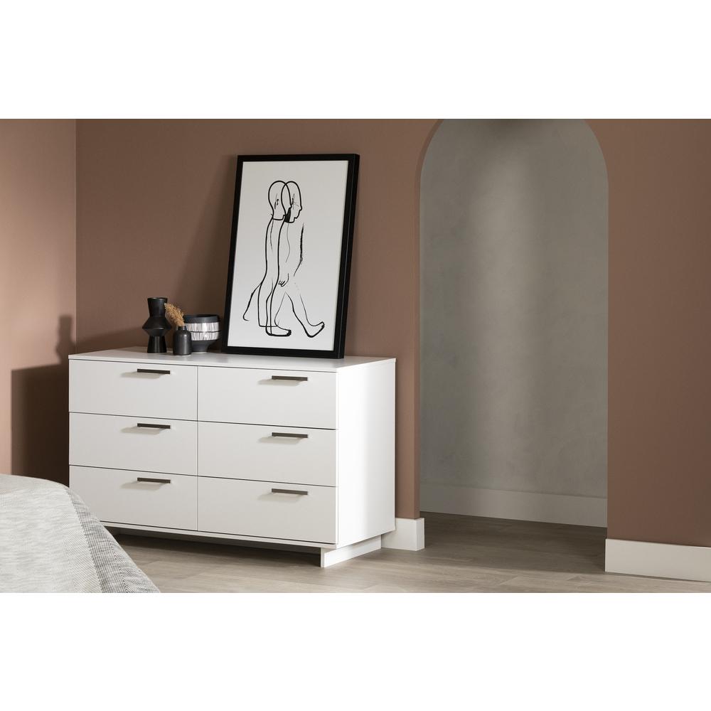 Cavalleri 6-Drawer Double Dresser, Pure White. Picture 2