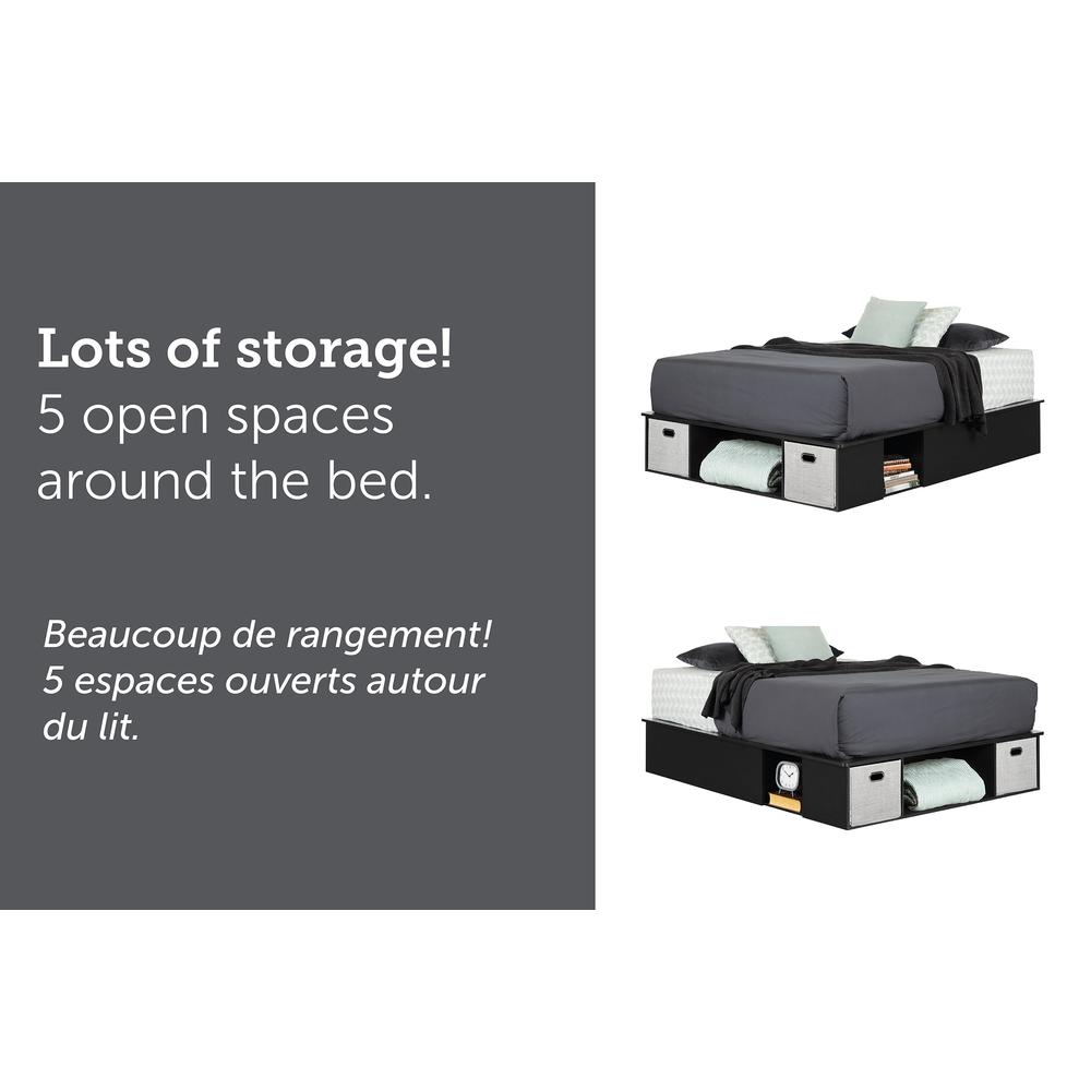 Vito Storage Bed, Pure Black. Picture 2
