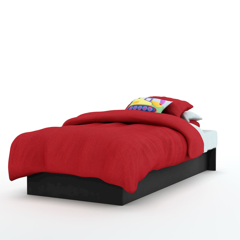 Libra Platform Bed, Pure Black. Picture 5