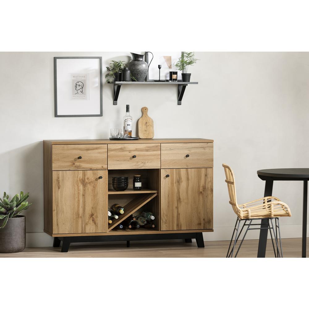 Bellami Buffet with Wine Storage, Nordik Oak. Picture 2