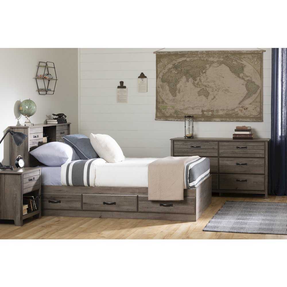 Ulysses 6-Drawer Double Dresser, Fall Oak. Picture 2