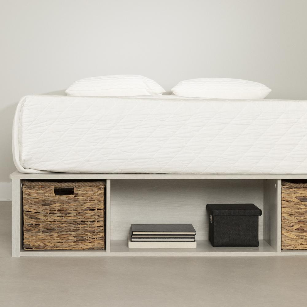 Prairie Storage Bed with Baskets Winter Oak. Picture 5