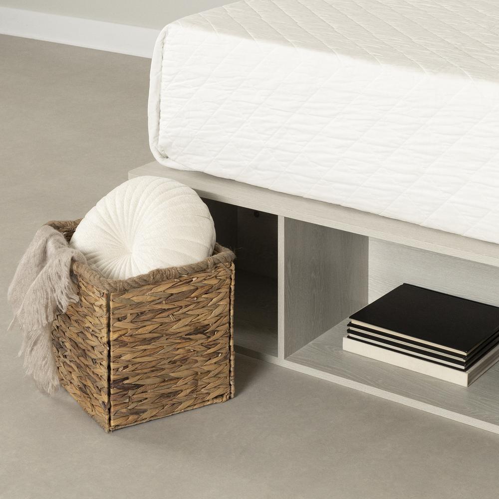 Prairie Storage Bed with Baskets Winter Oak. Picture 3