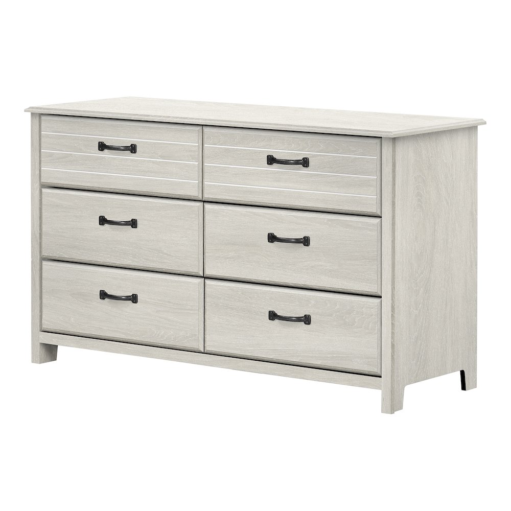 Ulysses 6-Drawer Double Dresser, Winter Oak. Picture 1