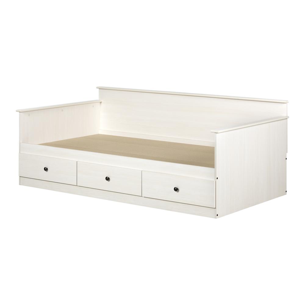 Plenny Daybed with Storage, White Wash. Picture 1