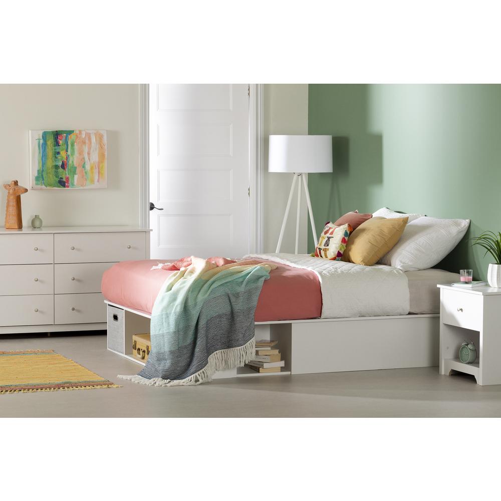 Vito Storage Bed, Pure White. Picture 5