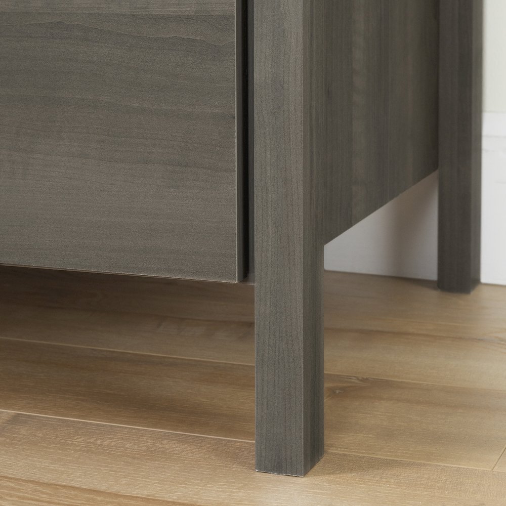 South Shore Gravity 6-Drawer Double Dresser, Gray Maple. Picture 4