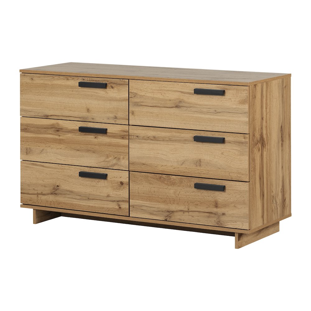 Cavalleri 6-Drawer Dresser, Nordik Oak. Picture 1