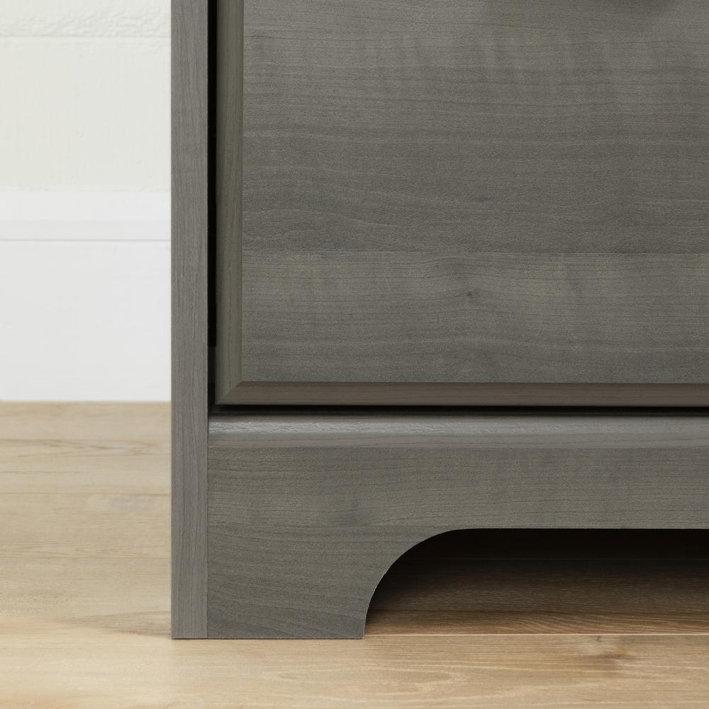 Versa L-Shaped Desk, Gray Maple. Picture 4