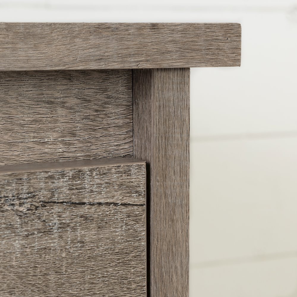 Tassio 6-Drawer Double Dresser, Weathered Oak, W52 x D19 x H31.25. Picture 5