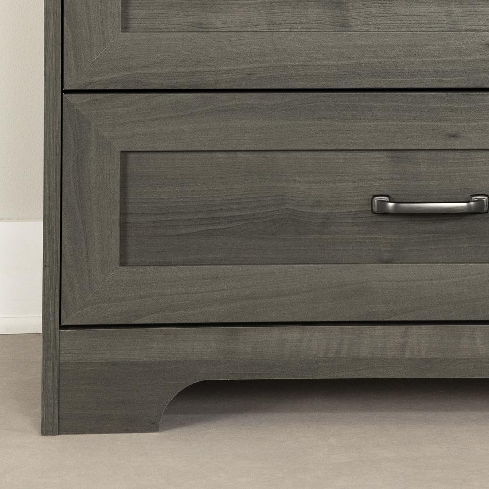 Prairie 2-Drawer Nightstand, Gray Maple. Picture 4