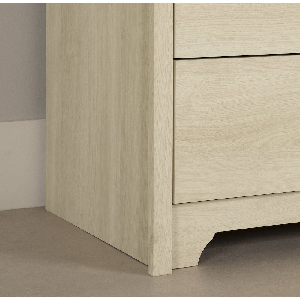 Fusion 5-Drawer Chest, Bleached Oak. Picture 4