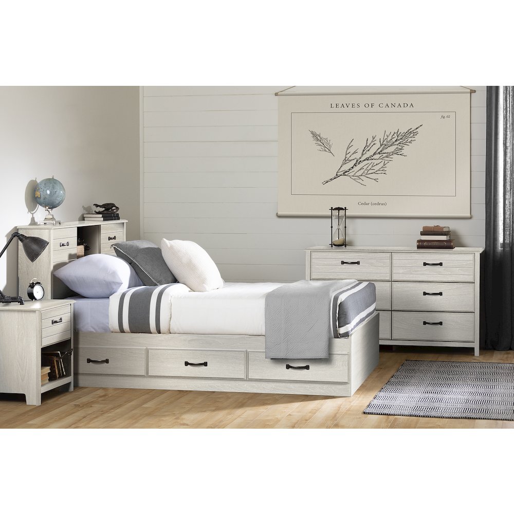 Ulysses 6-Drawer Double Dresser, Winter Oak. Picture 2