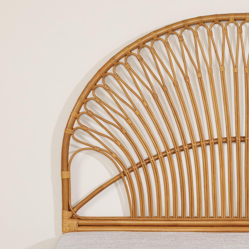 Balka Rattan Wall-Mounted Headboard - Rattan. Picture 3