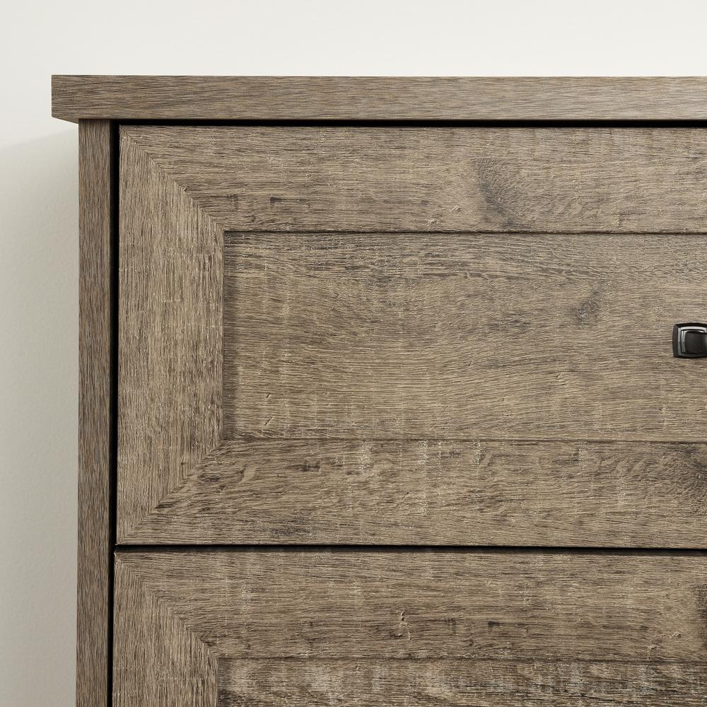 Prairie 2-Drawer Nightstand, Weathered Oak. Picture 5