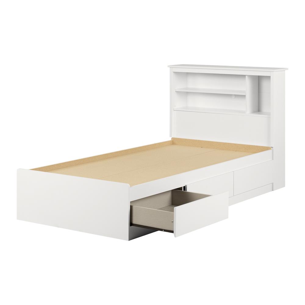 Gramercy Bed and Headboard Set, Pure White. Picture 1