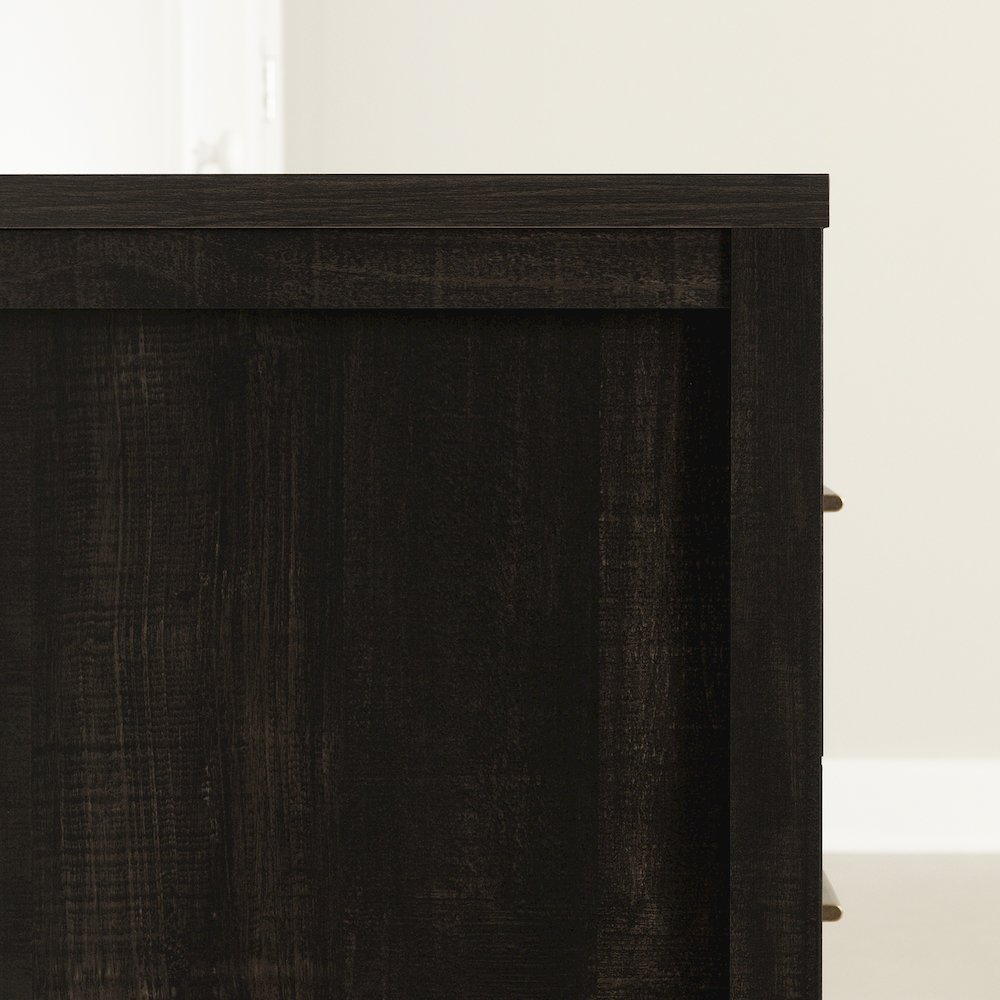 Gravity 6-Drawer Double Dresser, Rubbed Black. Picture 5