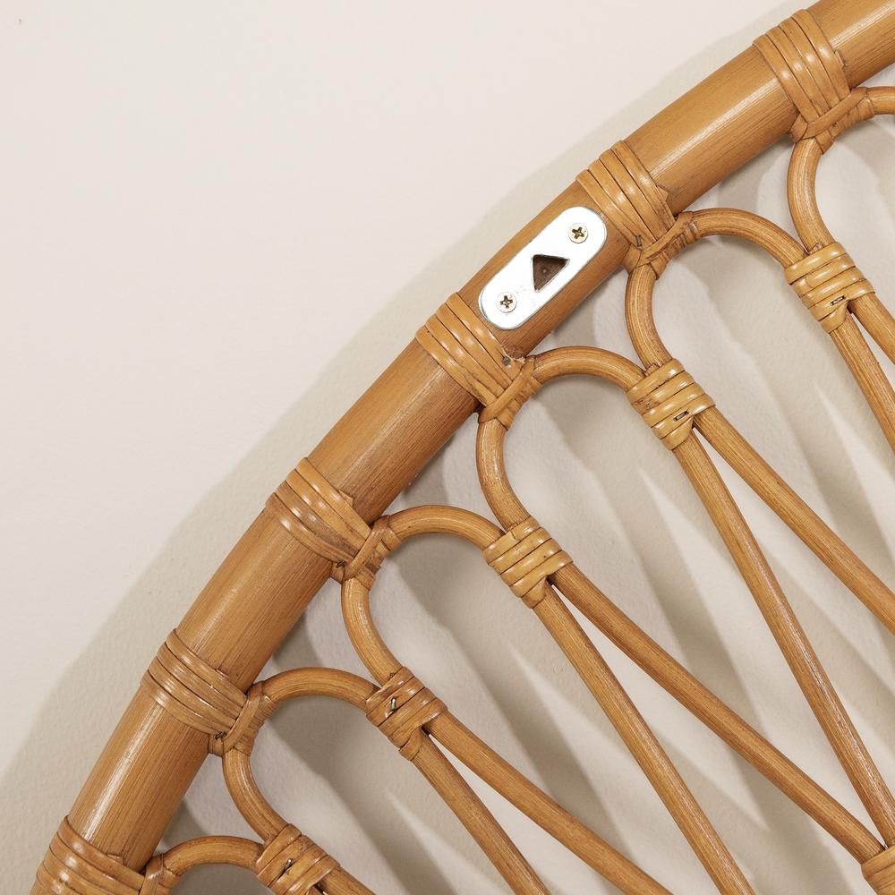 Balka Rattan Wall-Mounted Headboard - Rattan. Picture 4