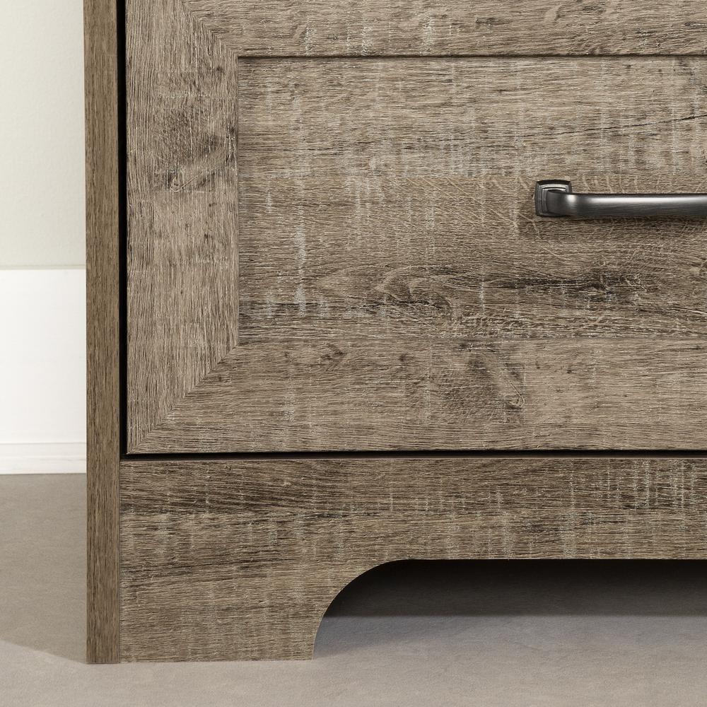 Prairie 2-Drawer Nightstand, Weathered Oak. Picture 4