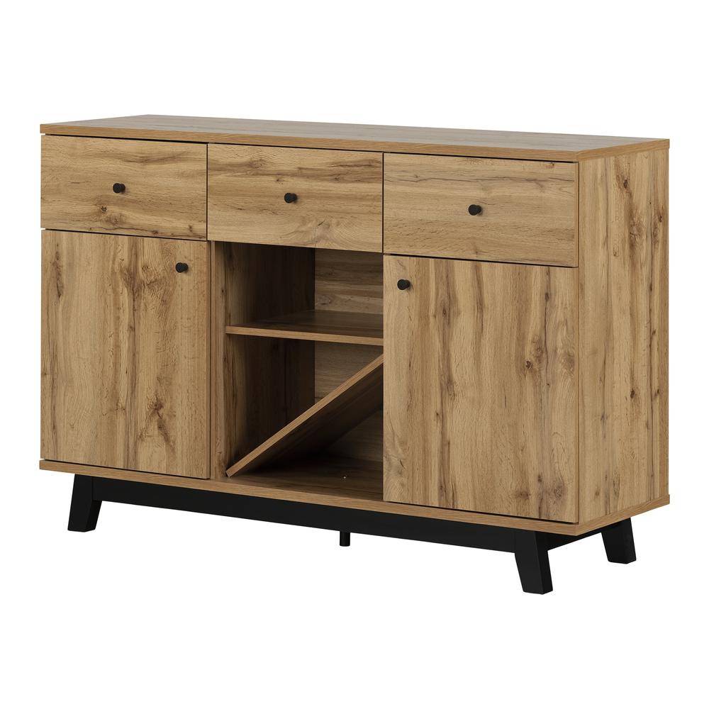 Bellami Buffet with Wine Storage, Nordik Oak. Picture 1