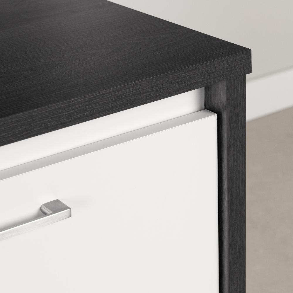 Myro Kitchen Island, Gray Oak and White. Picture 3