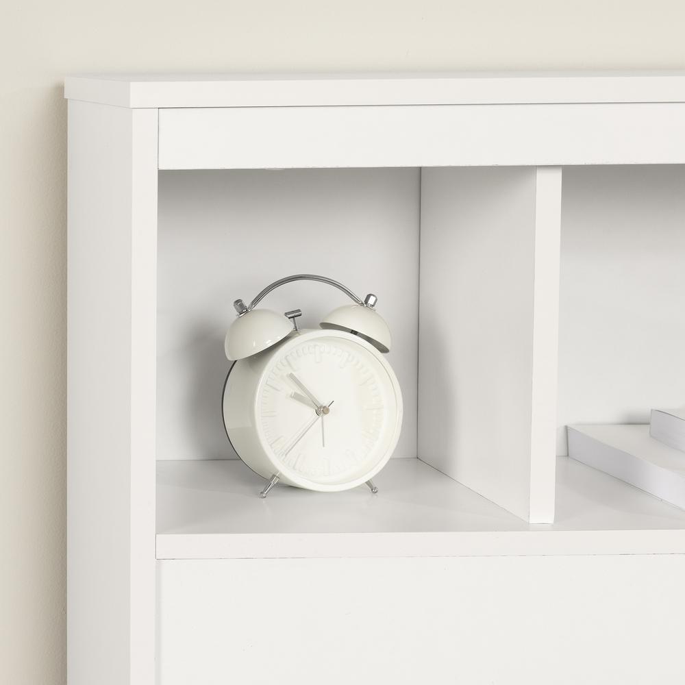 Summertime Bookcase Headboard, Pure White. Picture 3