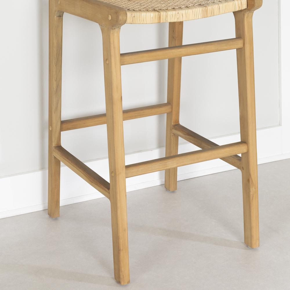 Balka Rattan Bar Stool, Set of 2, Rattan. Picture 5