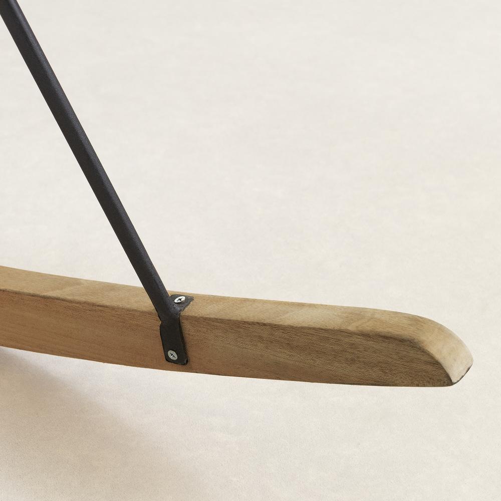 Balka Rocking Chair, Black Rattan. Picture 5
