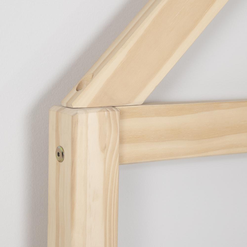 Sweedi Bed with House Frame Headboard, Natural. Picture 5