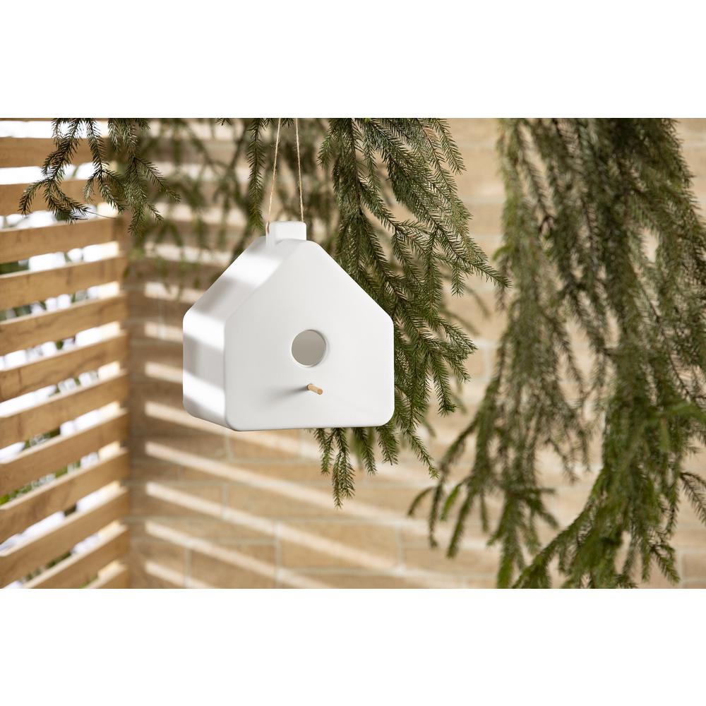 Dalya Decorative Birdhouse, White. Picture 2