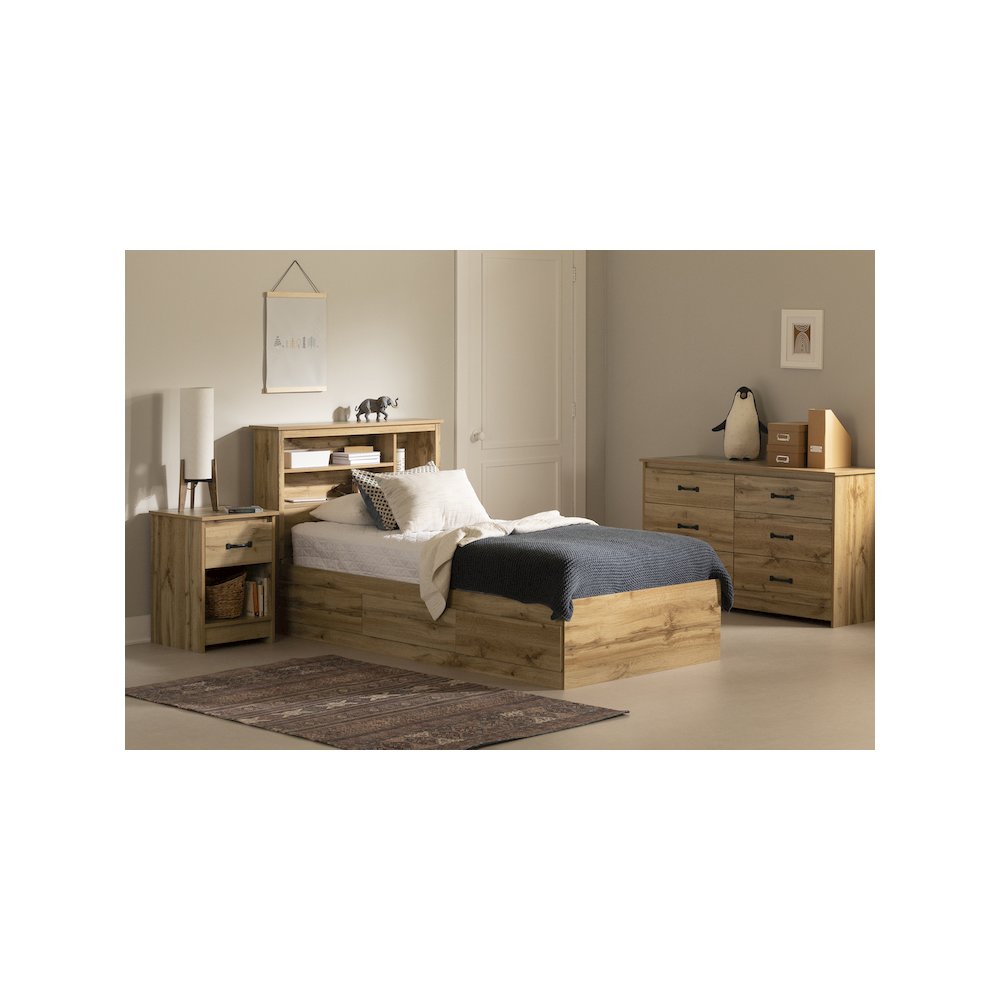 Tassio Bed, Nordik Oak. Picture 2